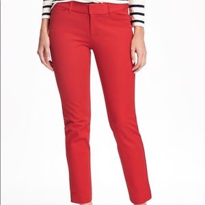 Red Old Navy Pixie Ankle Pants ♥️